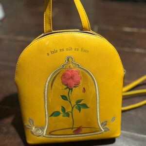 Beauty & the Beast Backpack with Rose Design